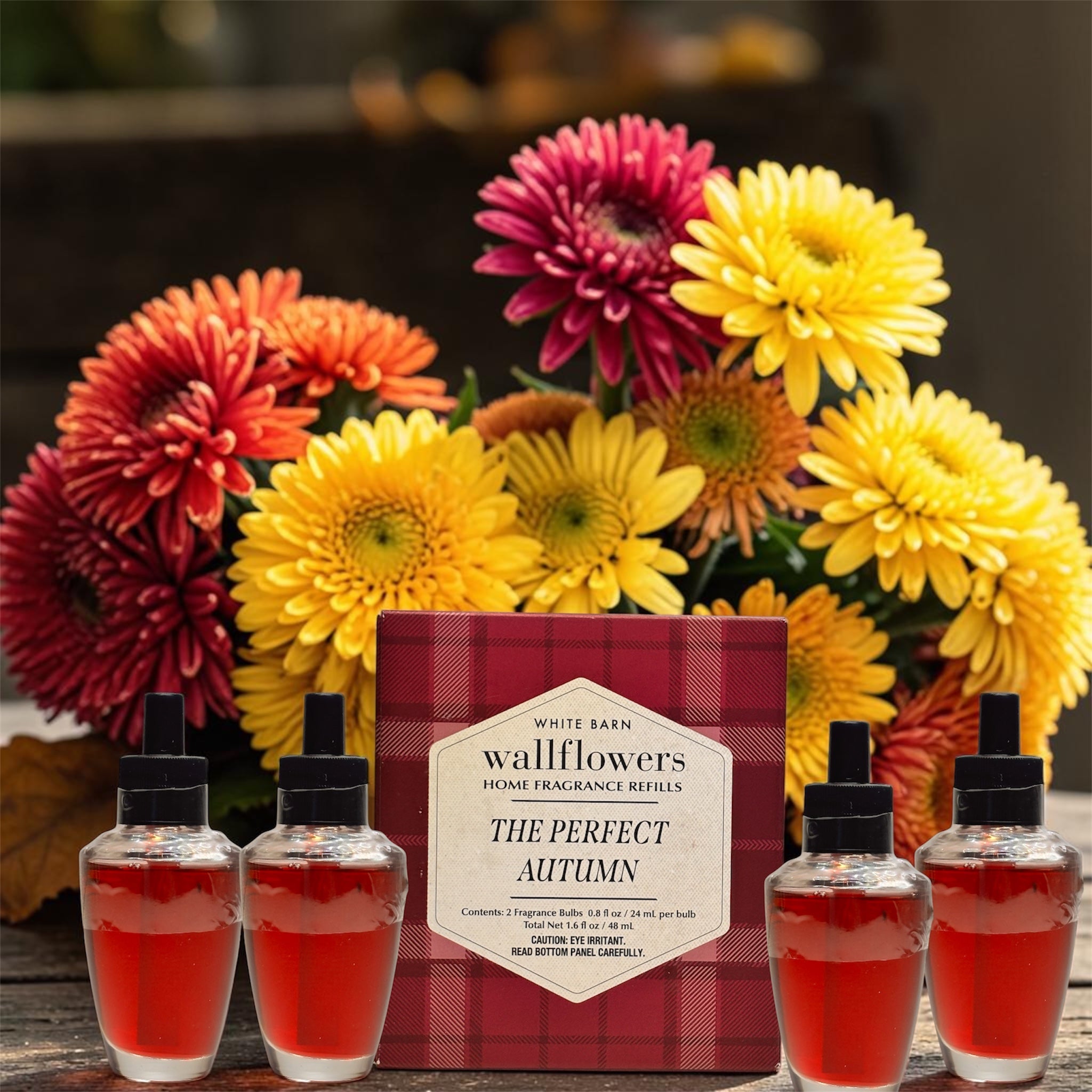 White Barn The Perfect Autumn Wallflowers Refill 4pack /Home fragrances Plugs