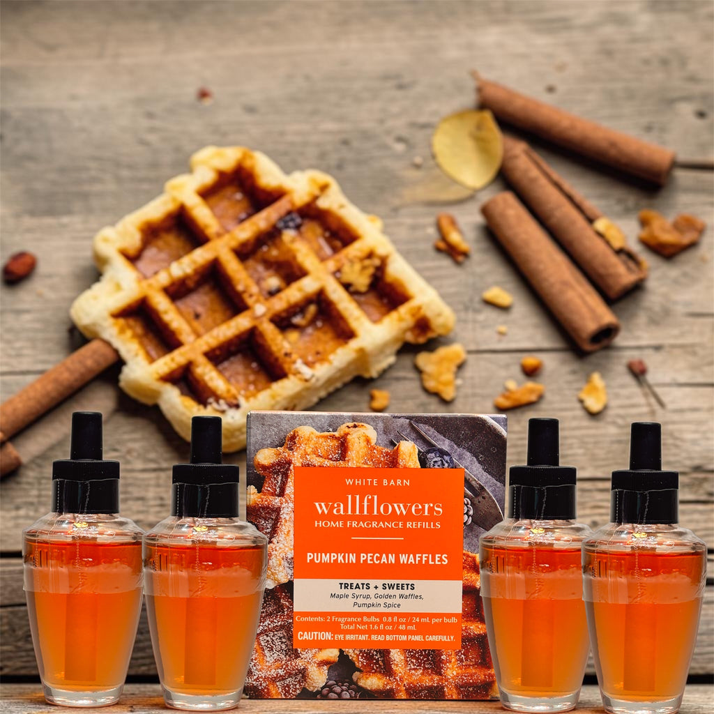 White Barn Pumpkin Pecan Wafles Wallflowers Refill 4pack/Treats & Sweets Home Fragrance Plugs