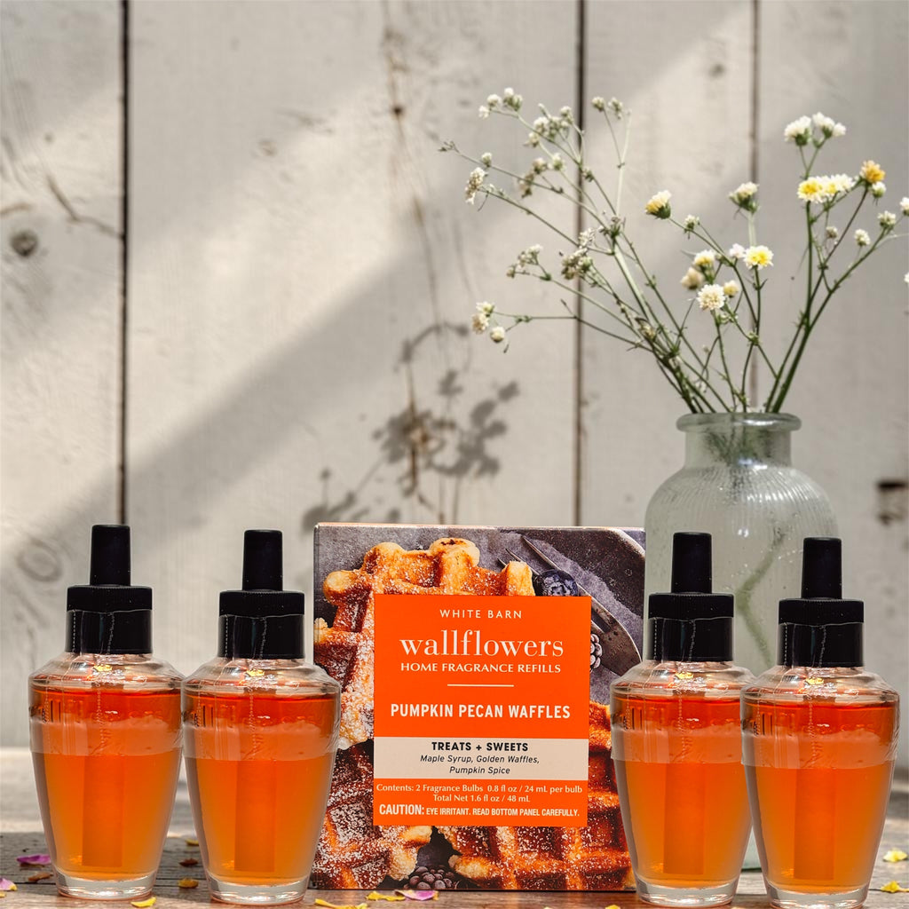 White Barn Pumpkin Pecan Wafles Wallflowers Refill 4pack/Treats & Sweets Home Fragrance Plugs