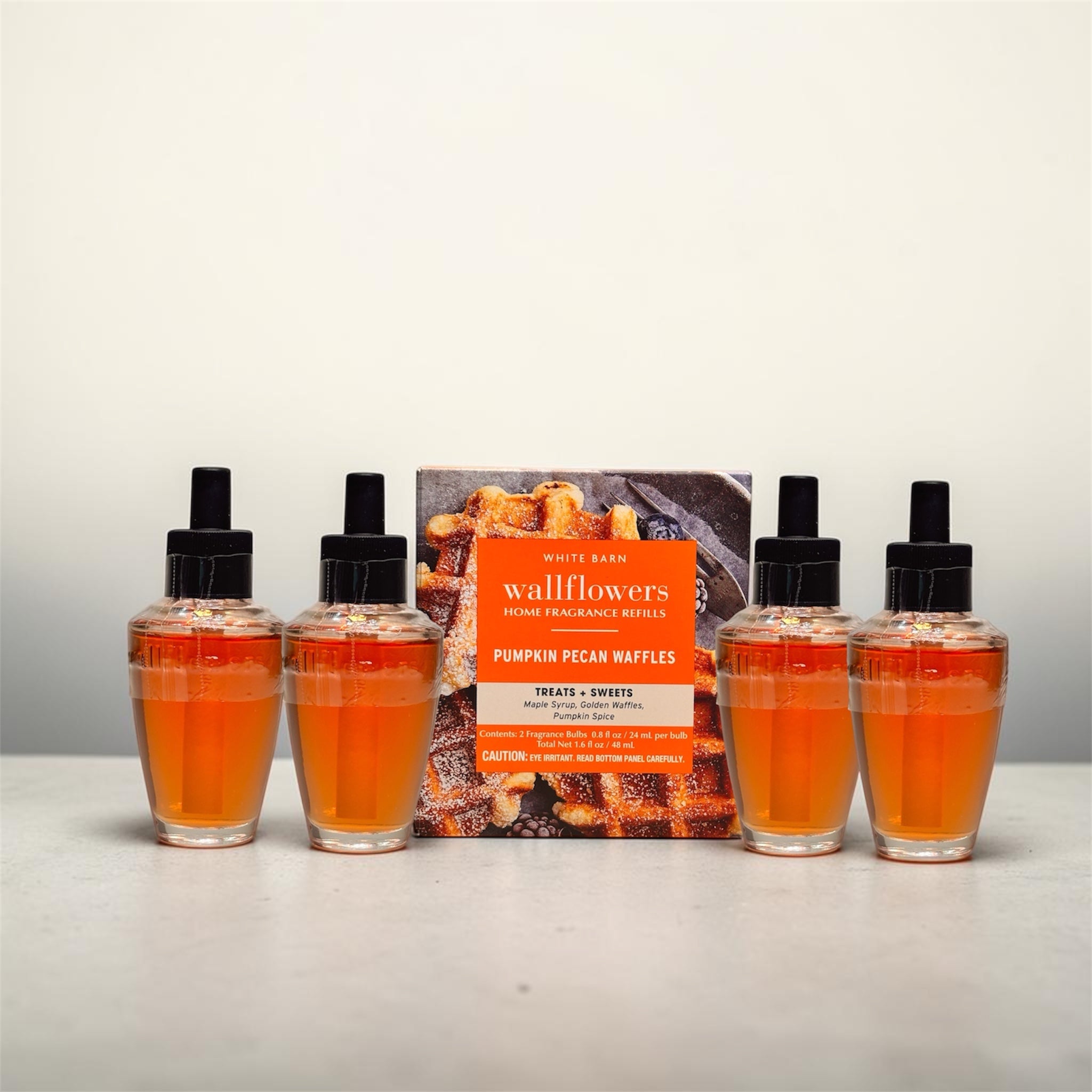 White Barn Pumpkin Pecan Wafles Wallflowers Refill 4pack/Treats & Sweets Home Fragrance Plugs