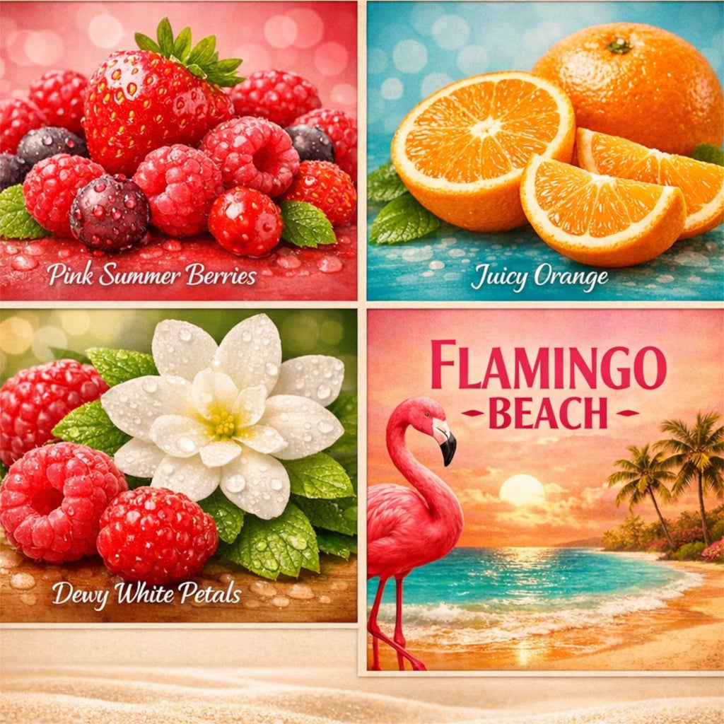 White Barn Flamingo Beach Wallflower Refill 4pack Botanicals & Blooms Home Fragrance Plugs