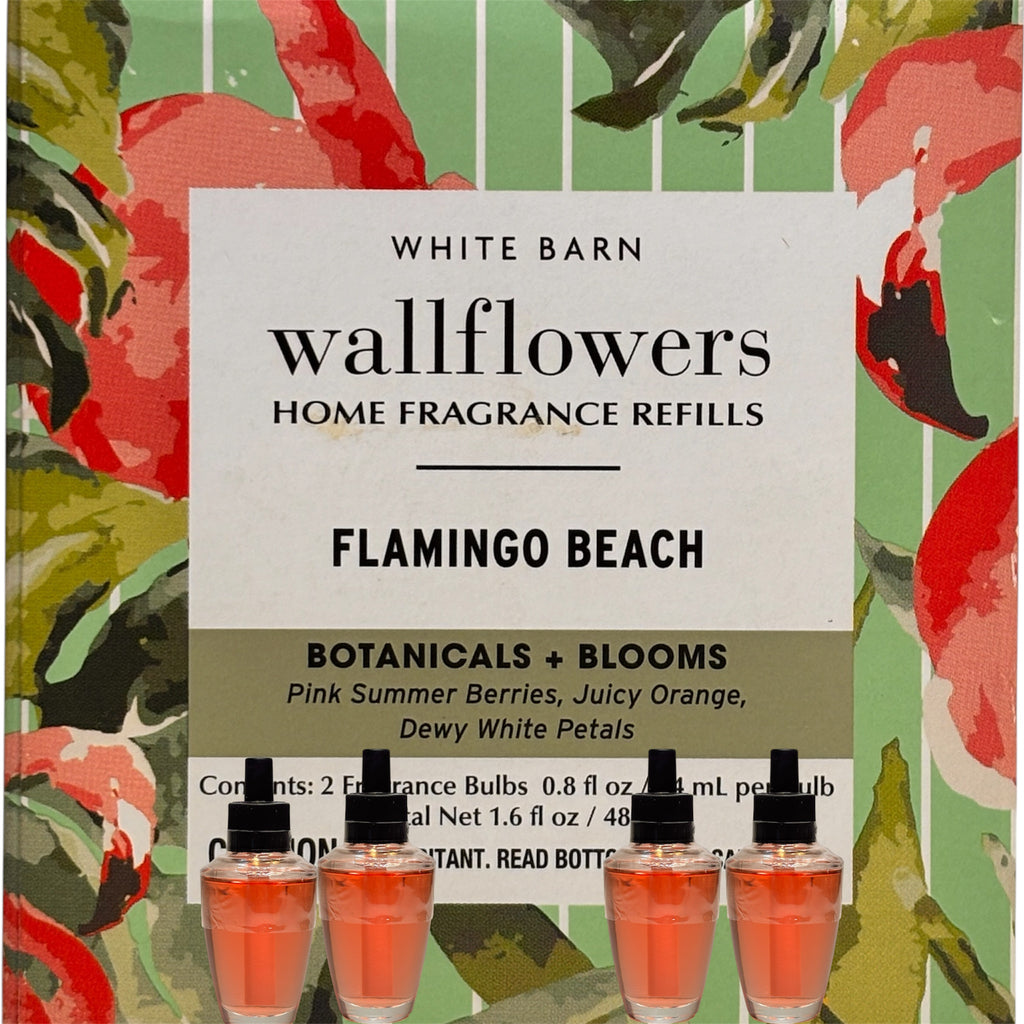 White Barn Flamingo Beach Wallflower Refill 4pack Botanicals & Blooms Home Fragrance Plugs