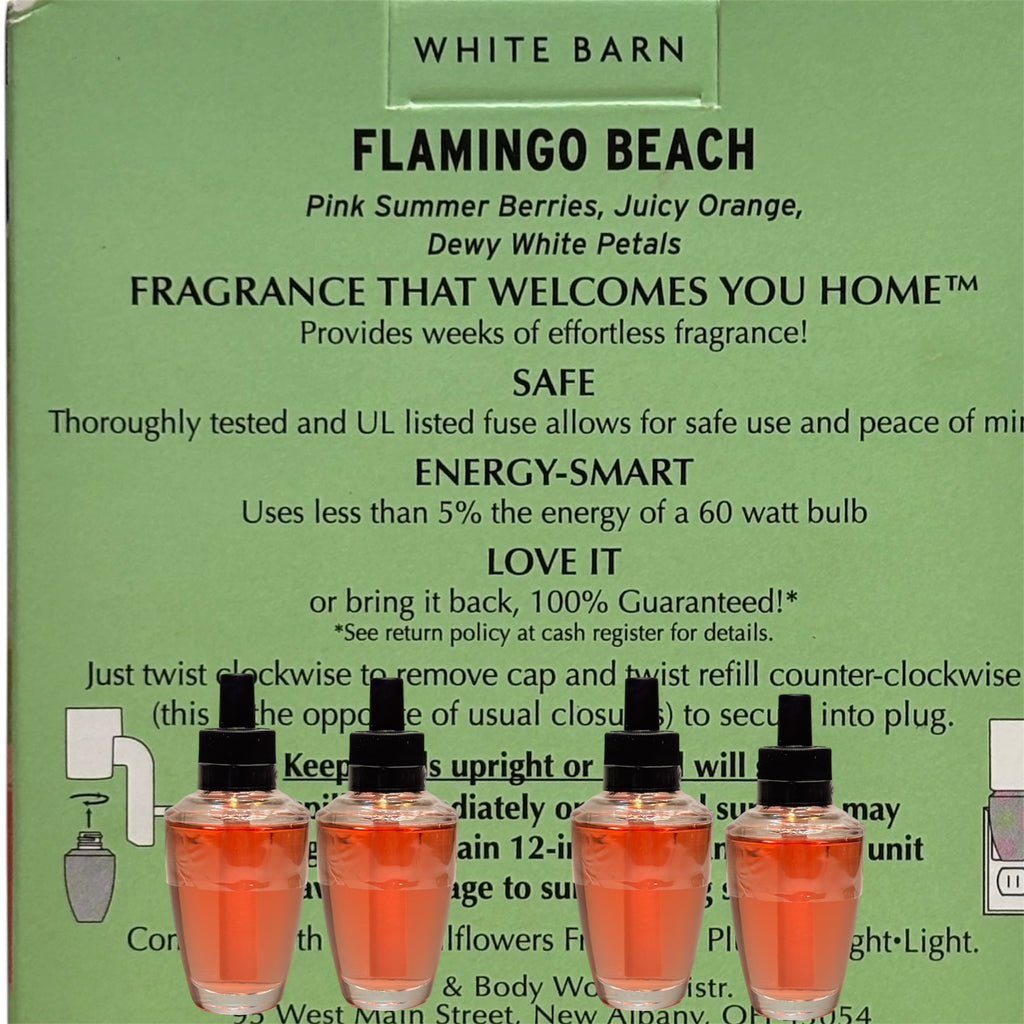 White Barn Flamingo Beach Wallflower Refill 4pack Botanicals & Blooms Home Fragrance Plugs