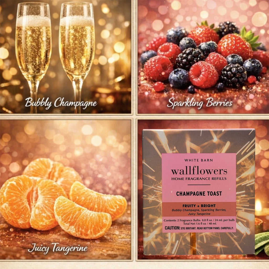 Champagne toast wallflowers 4pack 0.8 oz (ea) Home Fragrance refill plugs
