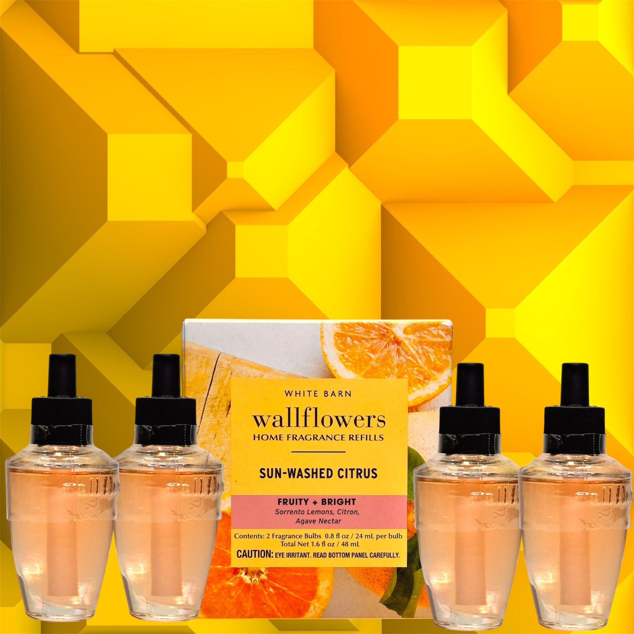 White Barn Wallflowers Sun- Washed Citrus / Home Fragrance Refill Plugs