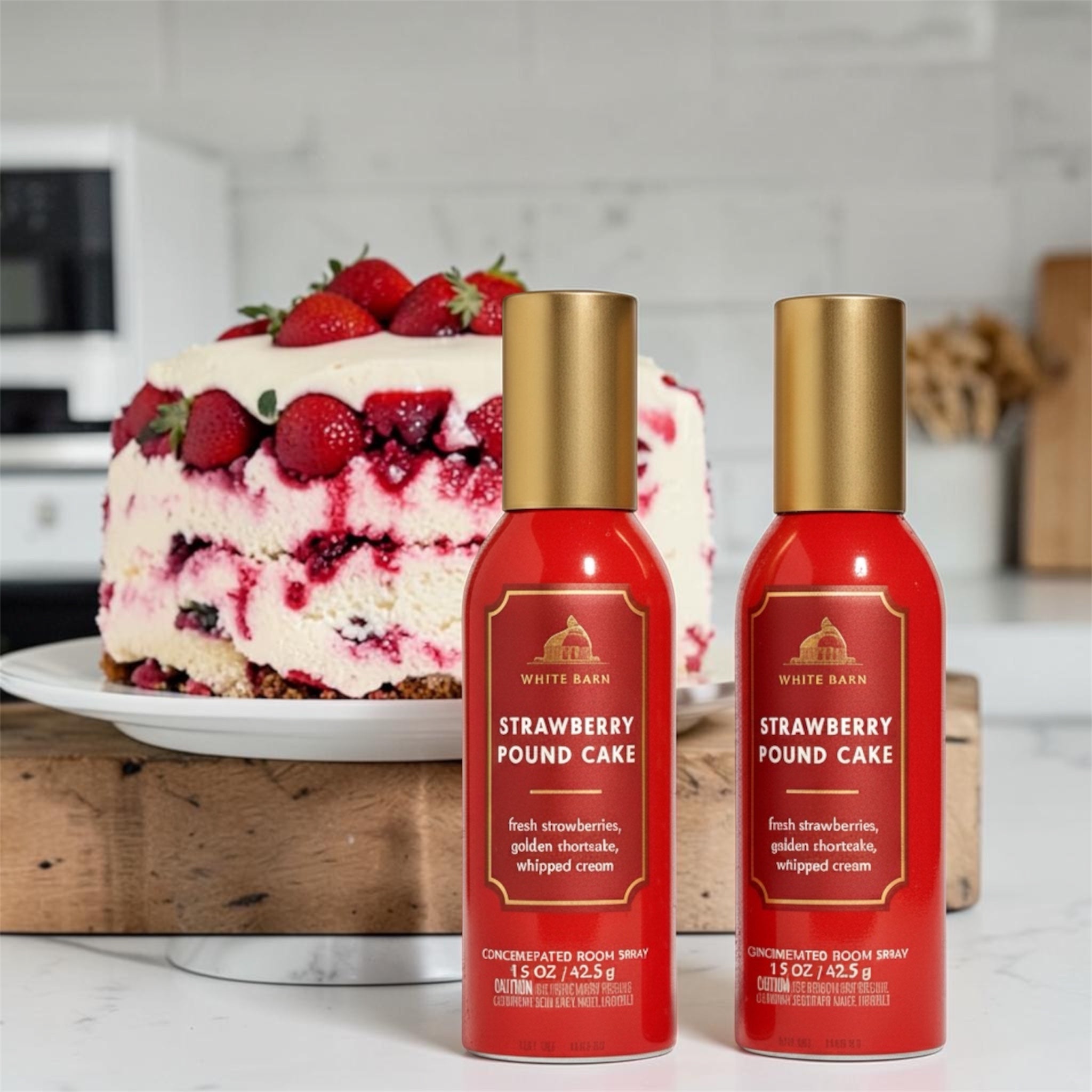 Strawberry Pound Cake Room Spray set of two (1.5 oz each)