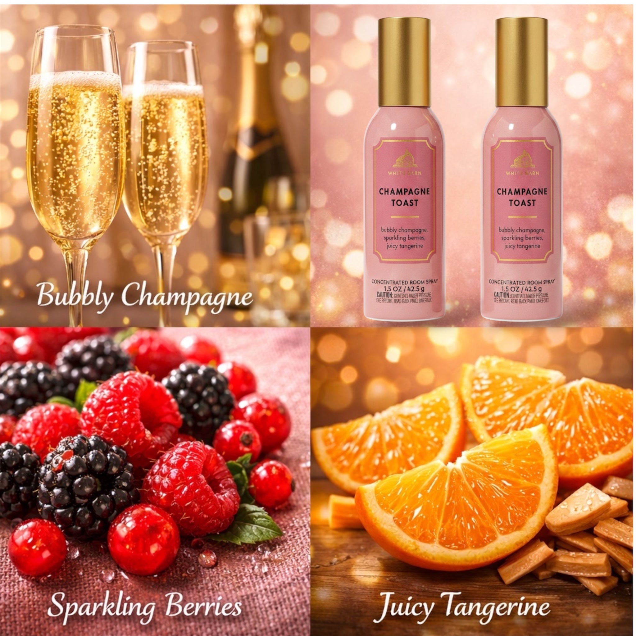 Champagne Toast Room Spray set of two (1.5oz)each