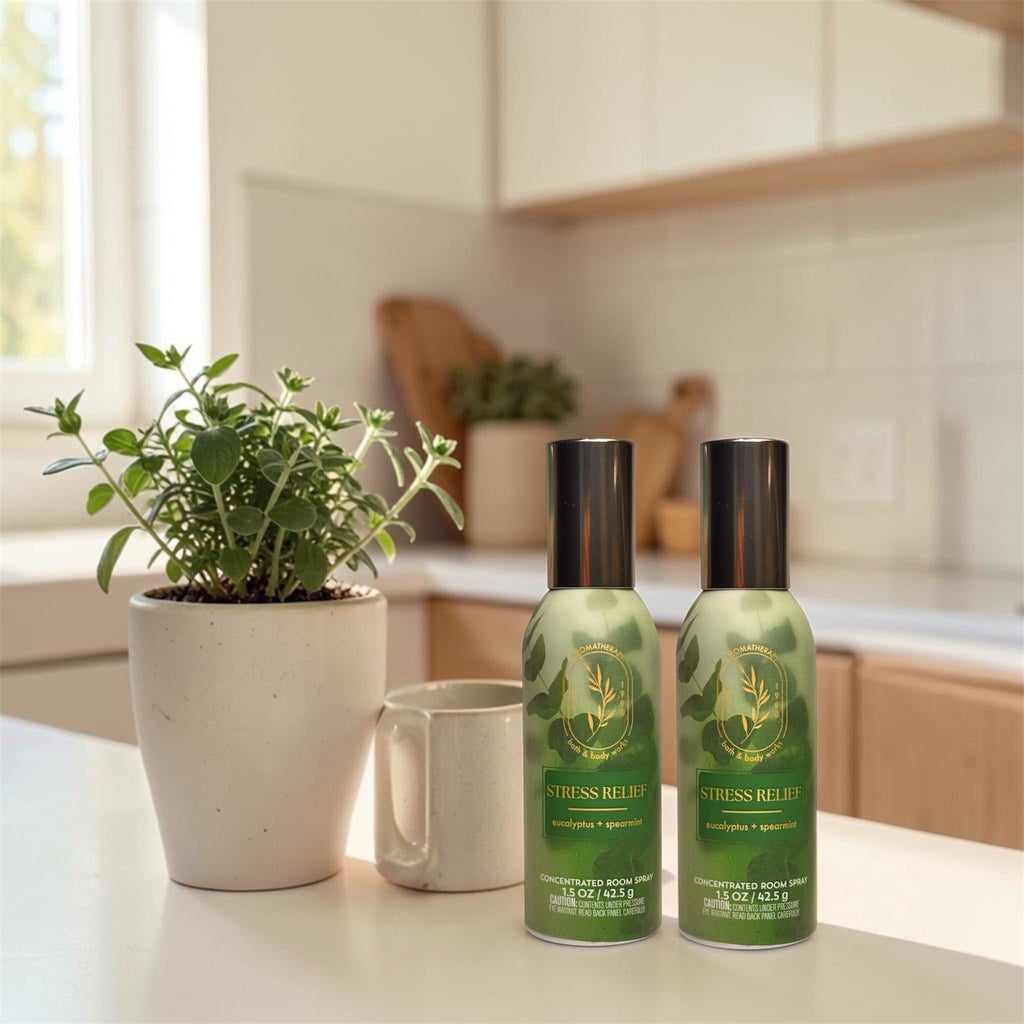 Eucalyptus Spearmint Stress Relief Room Spray set of two 1.5 oz each