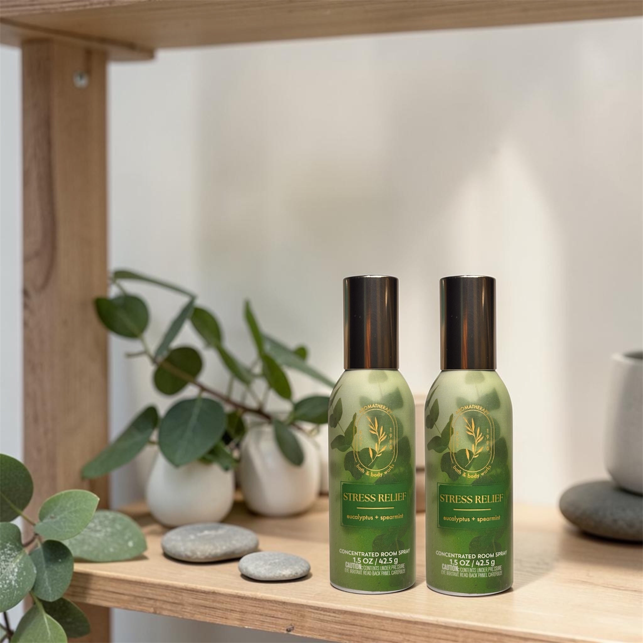 Eucalyptus Spearmint Stress Relief Room Spray set of two 1.5 oz each