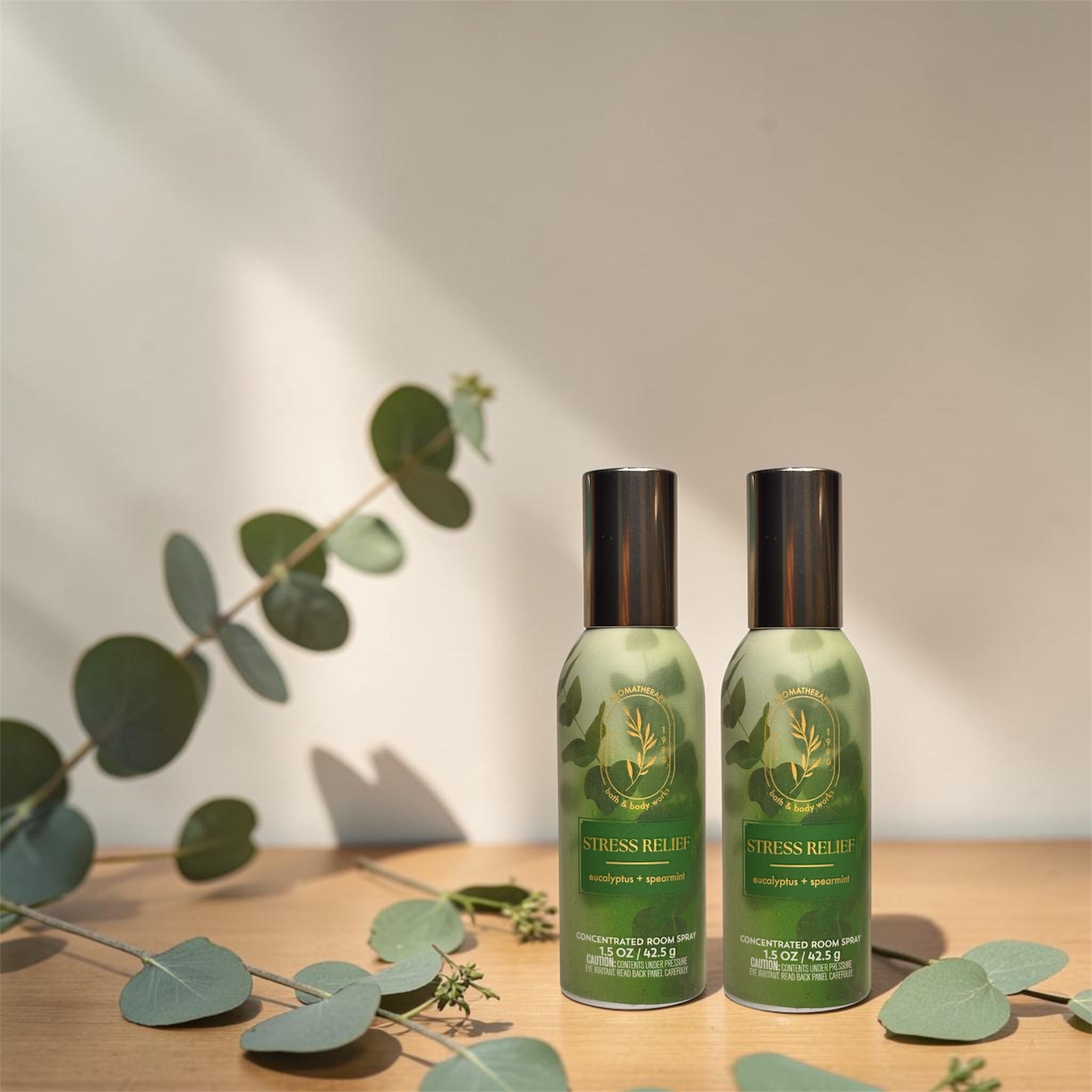 Eucalyptus Spearmint Stress Relief Room Spray set of two 1.5 oz each