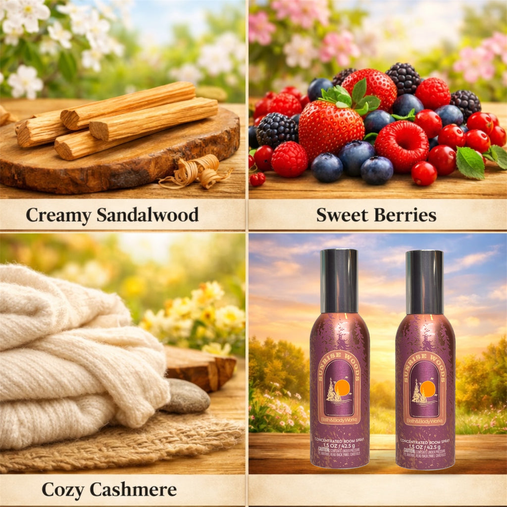 Sunrise Woods Room Spray Set of two 1.5 oz each