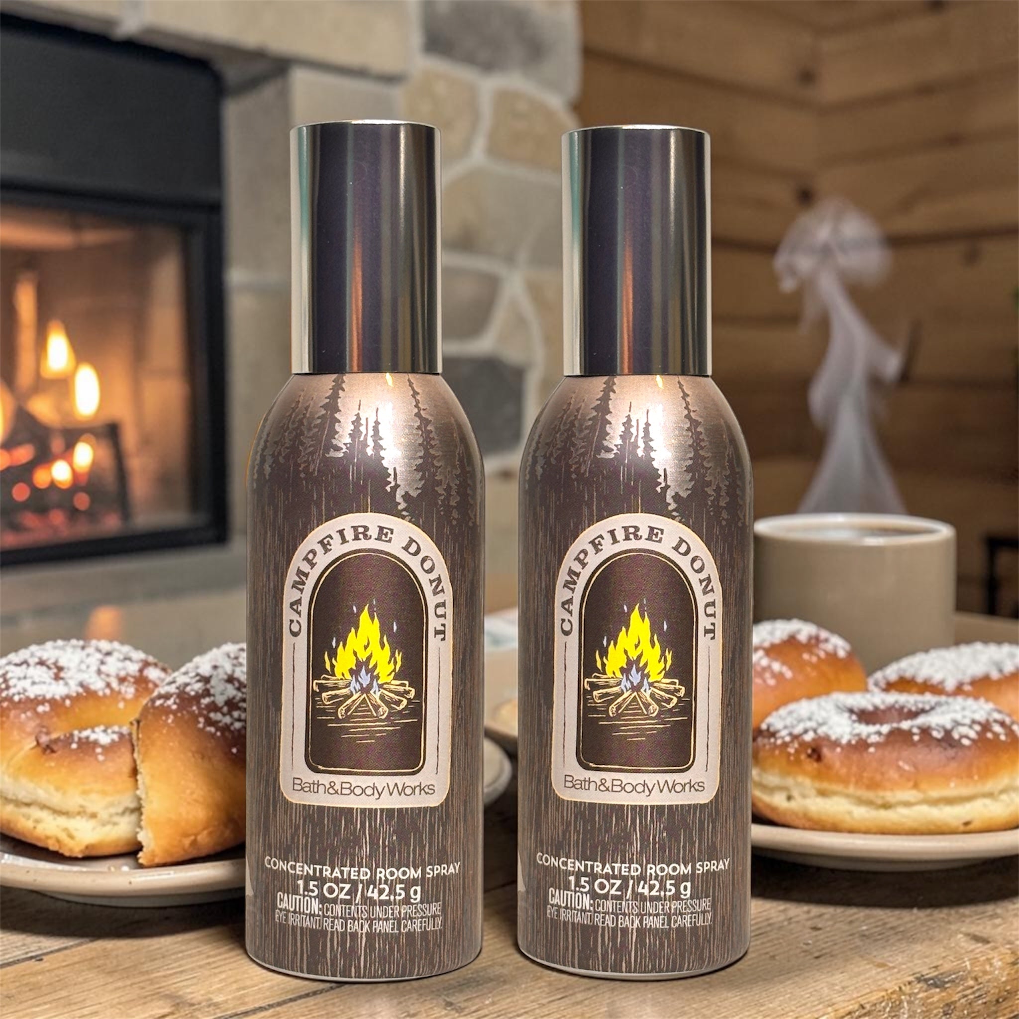 Campfire Donuts Room Spray  set of two 1.5 oz each