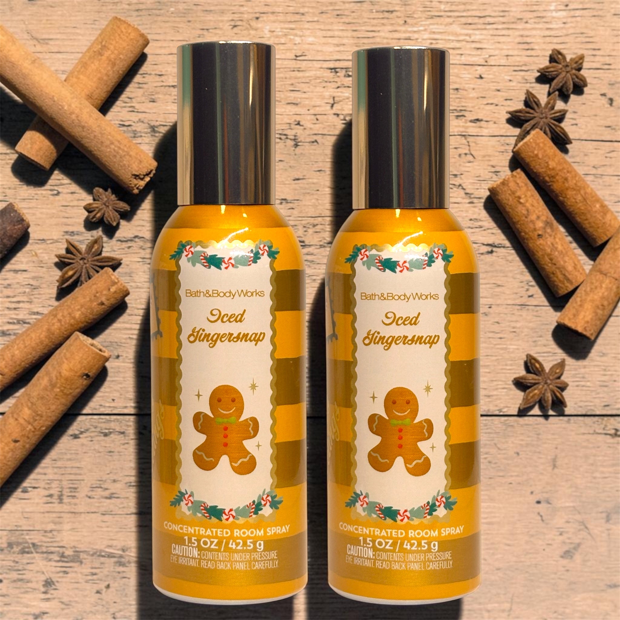 Iced Gingersnap room spray set of Two 1.5oz each