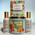 Tropical Beach Escape brings coastal vibes into your home with a curated trio of premium scents.
