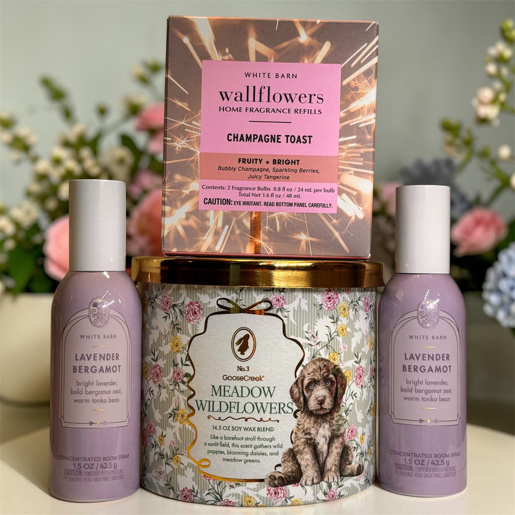 Garden Dreams Curated home fragrance gift set featuring four premium scents to transform any space.