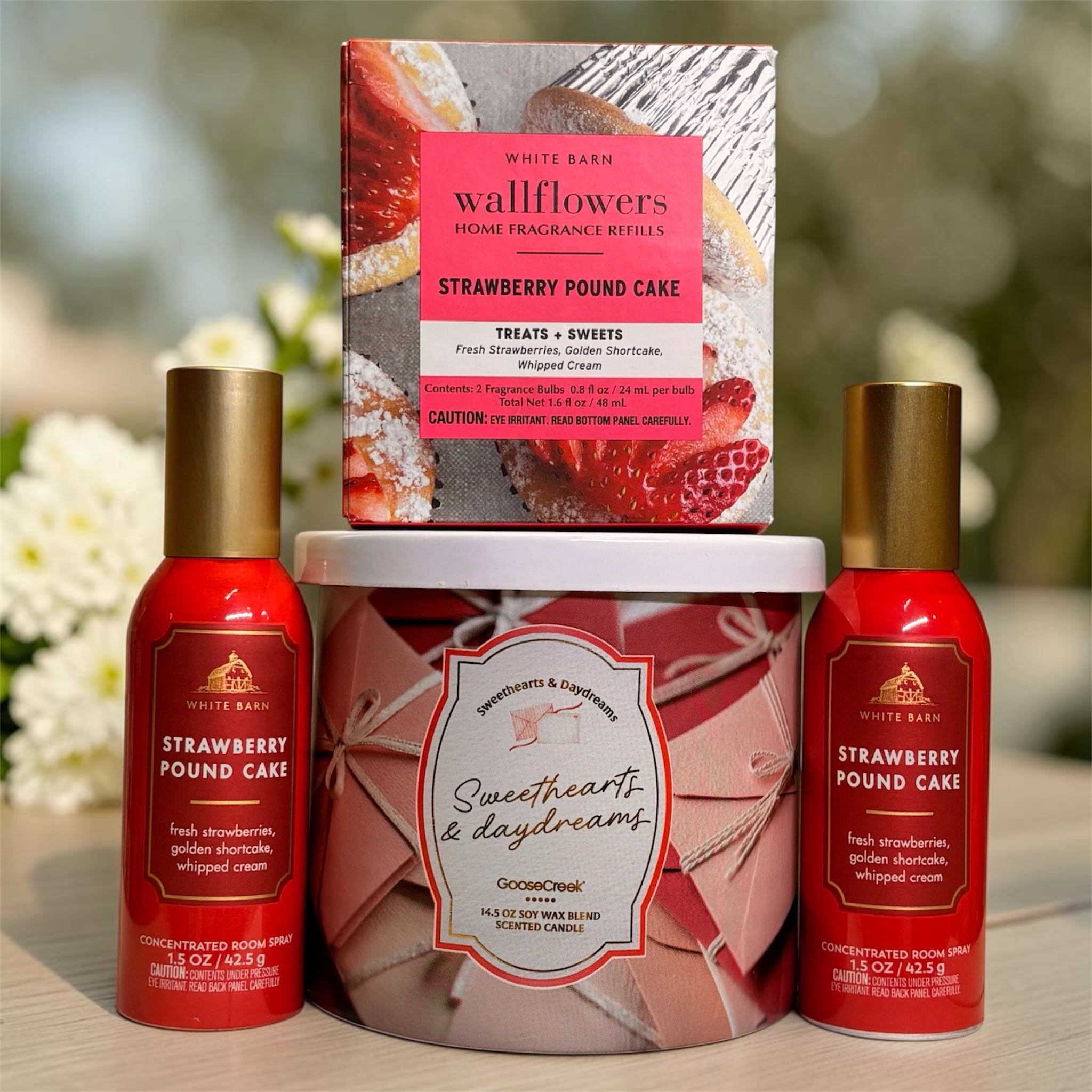 Strawberry Sweet Treat Gift Set | 5-Piece Berry Home Fragrance Collection