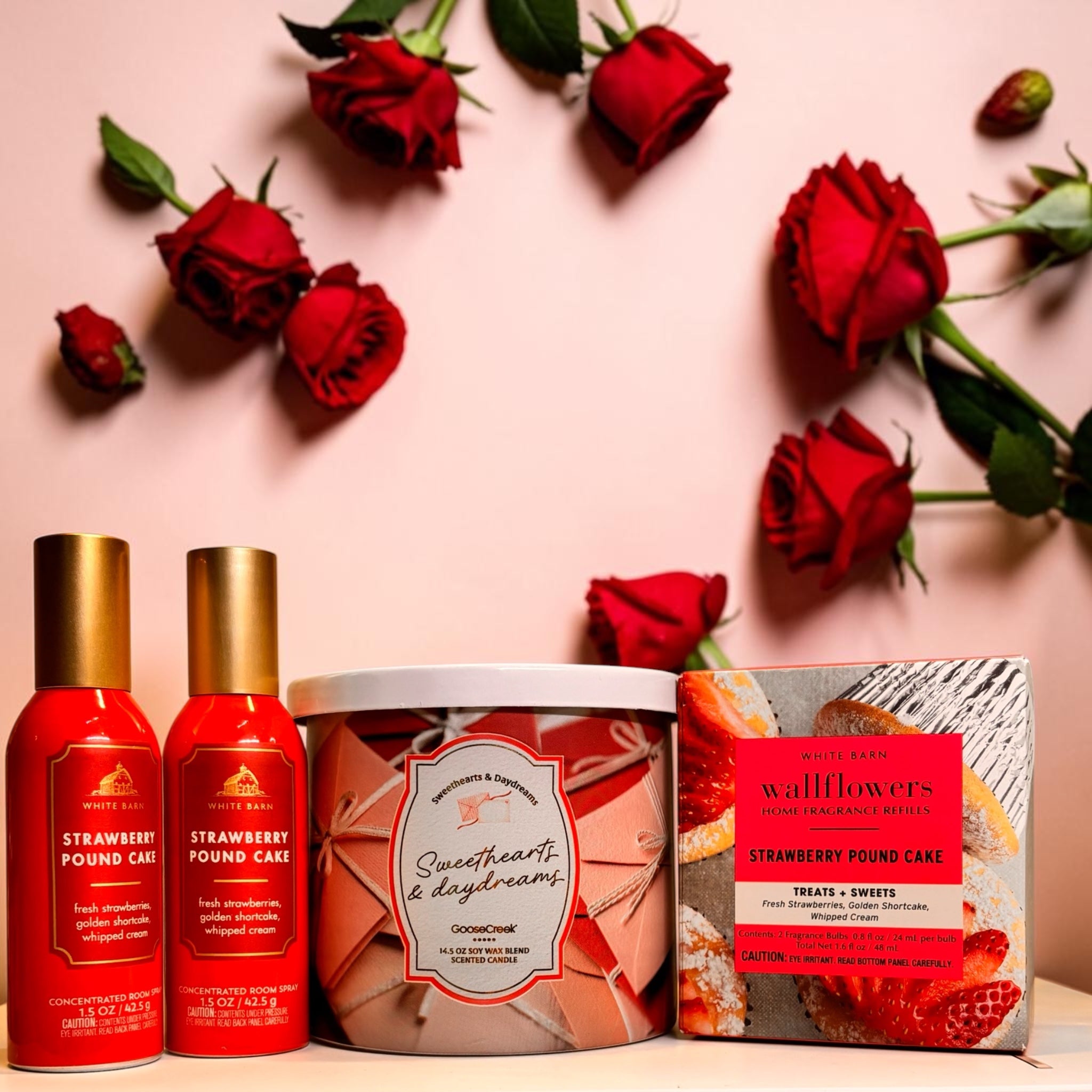 Strawberry Sweet Treat Gift Set | 5-Piece Berry Home Fragrance Collection