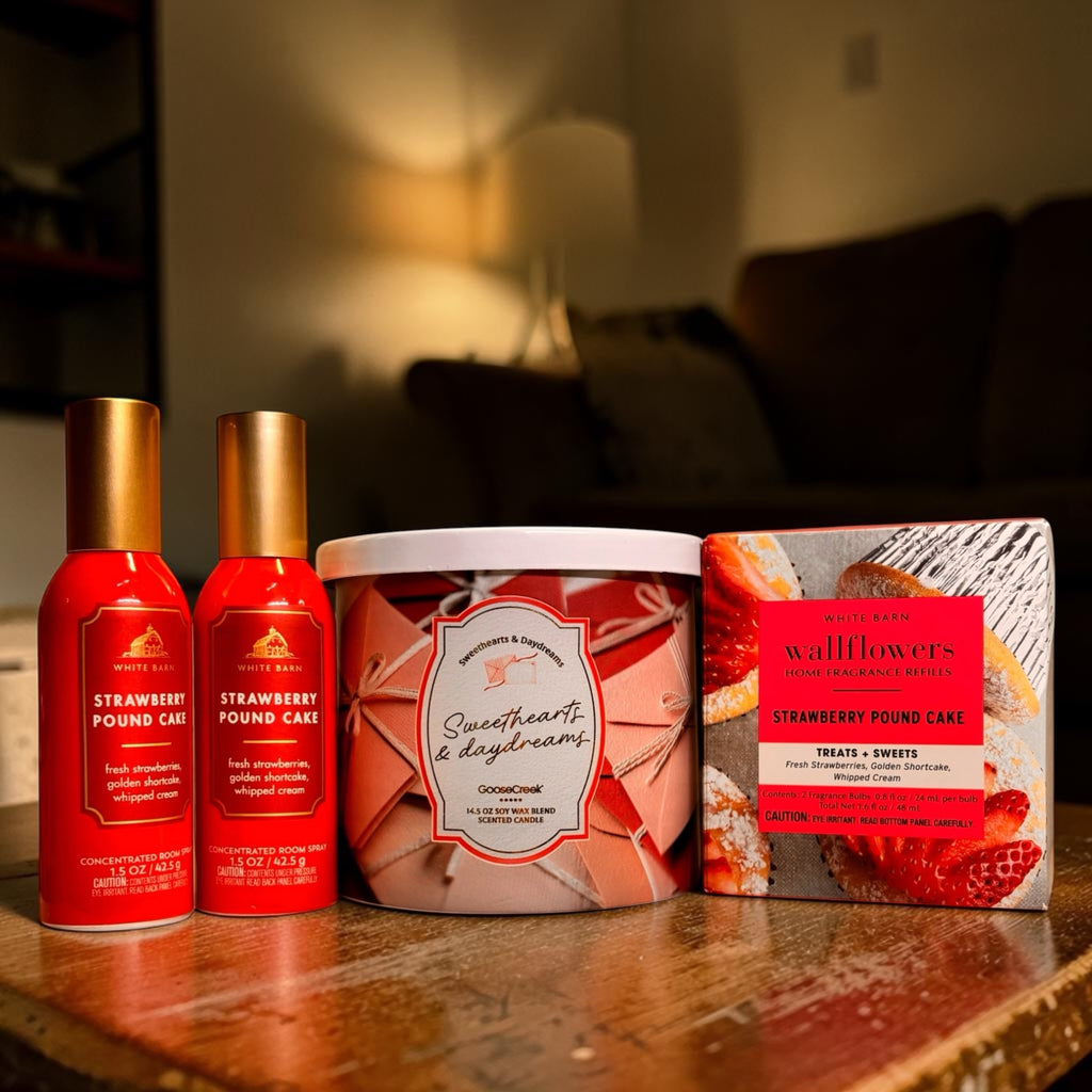 Strawberry Sweet Treat Gift Set | 5-Piece Berry Home Fragrance Collection