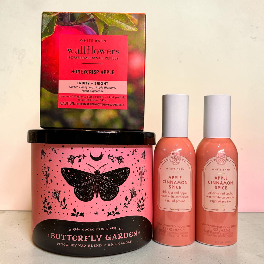 Butterfly Garden & Apple Spice Gift Set | 5-Piece Home Fragrance Collection