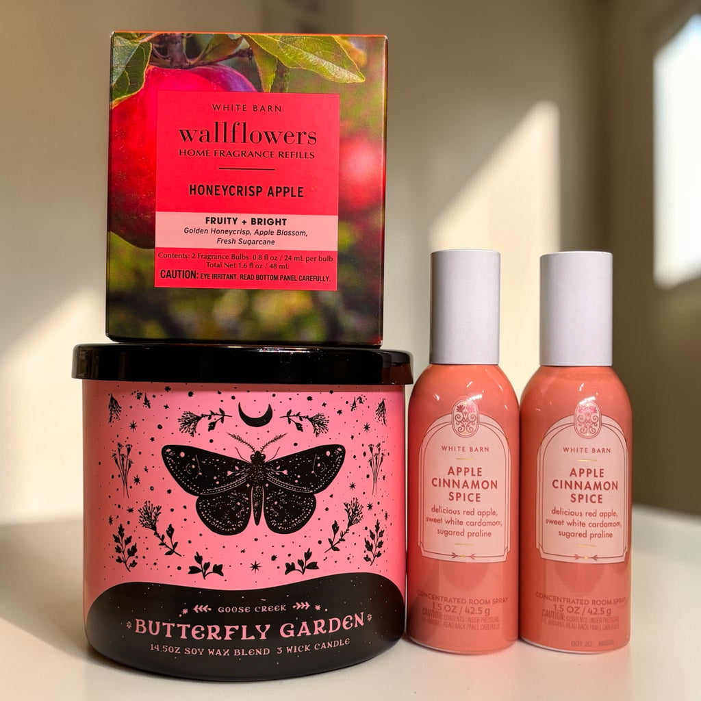 Butterfly Garden & Apple Spice Gift Set | 5-Piece Home Fragrance Collection
