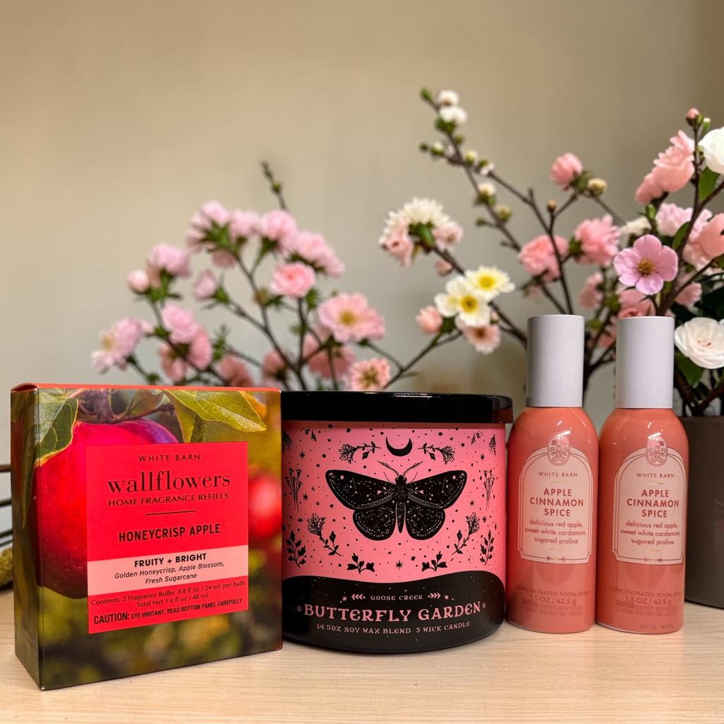 Butterfly Garden & Apple Spice Gift Set | 5-Piece Home Fragrance Collection