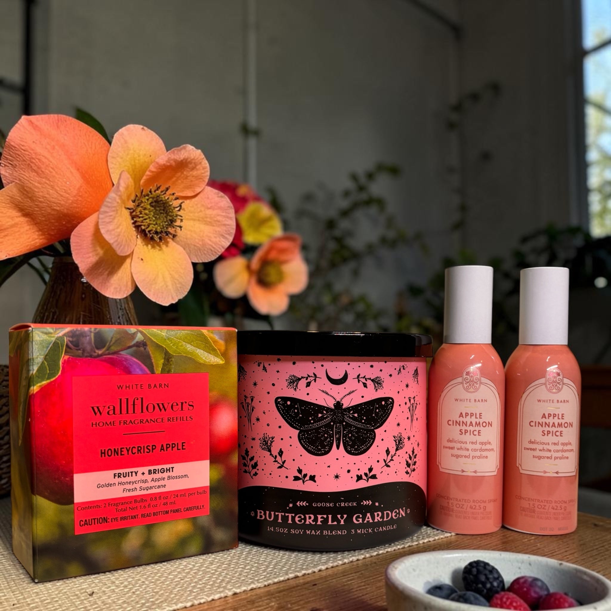 Butterfly Garden & Apple Spice Gift Set | 5-Piece Home Fragrance Collection