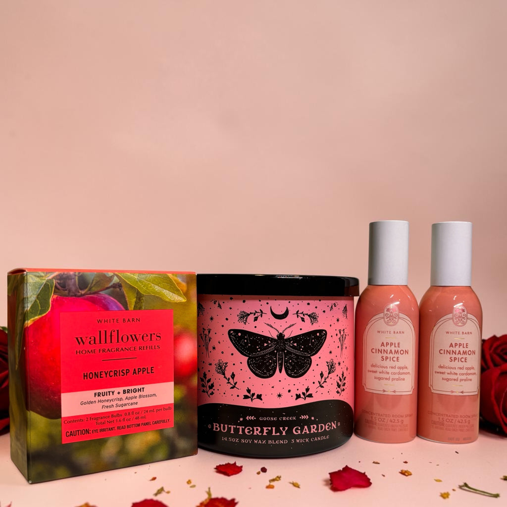 Butterfly Garden & Apple Spice Gift Set | 5-Piece Home Fragrance Collection
