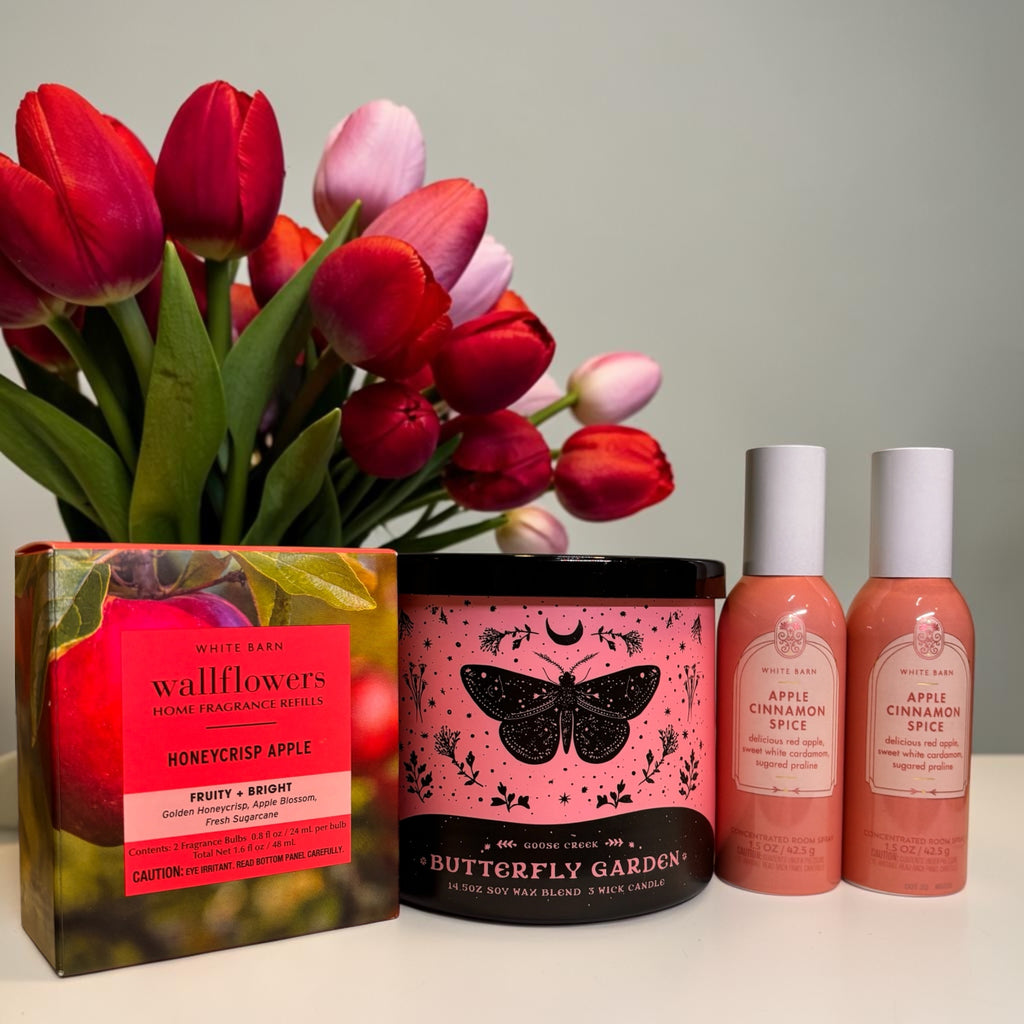 Butterfly Garden & Apple Spice Gift Set | 5-Piece Home Fragrance Collection