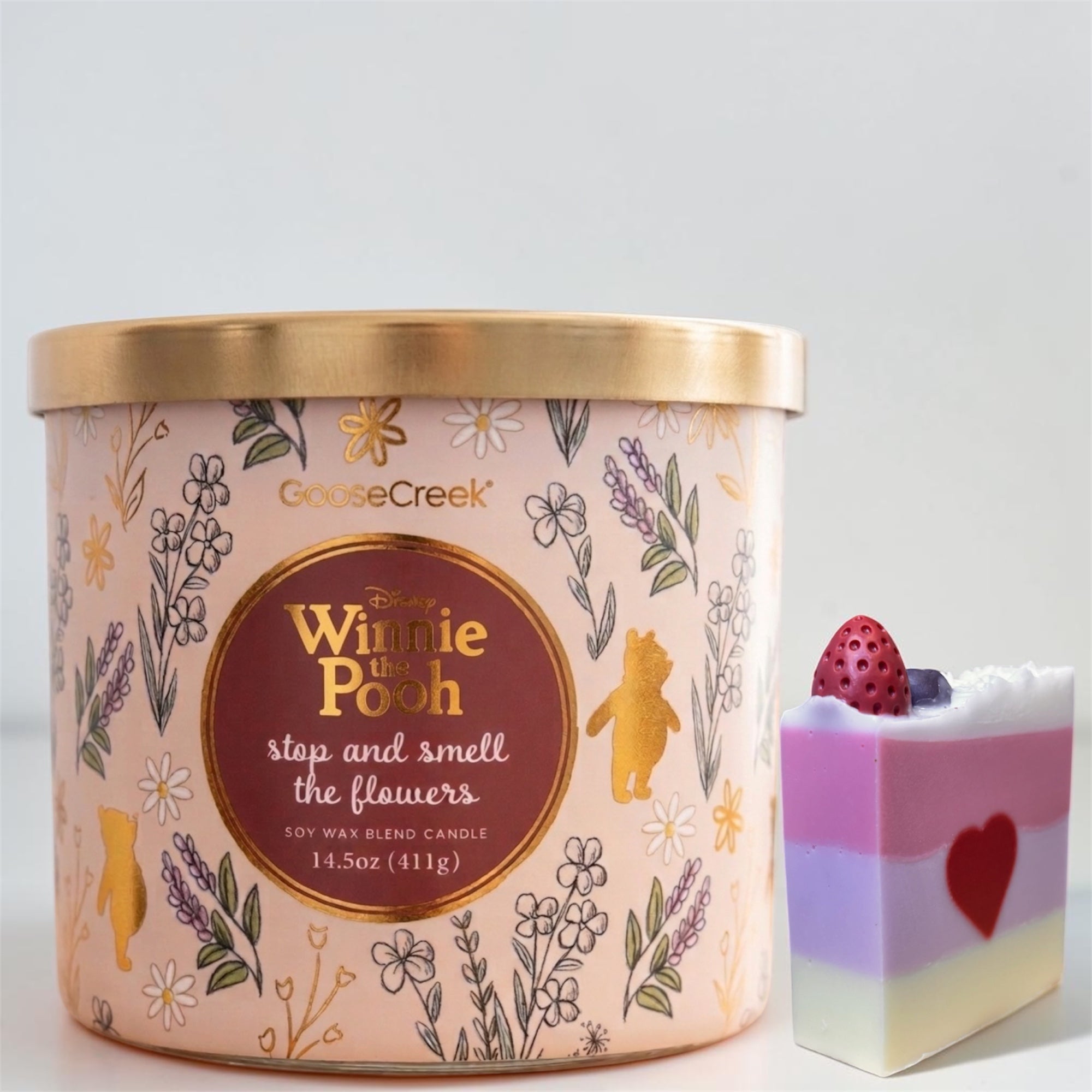 Disney Winnie the Pooh “Stop and Smell the Flowers” – 14.5 oz Soy Wax Blend Candle