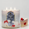 Arctic & Air Scented Candle, 14.5 oz Soy Wax Blend, 3-Wick, Frozen Juniper and Vanilla Icicles, Winter Theme