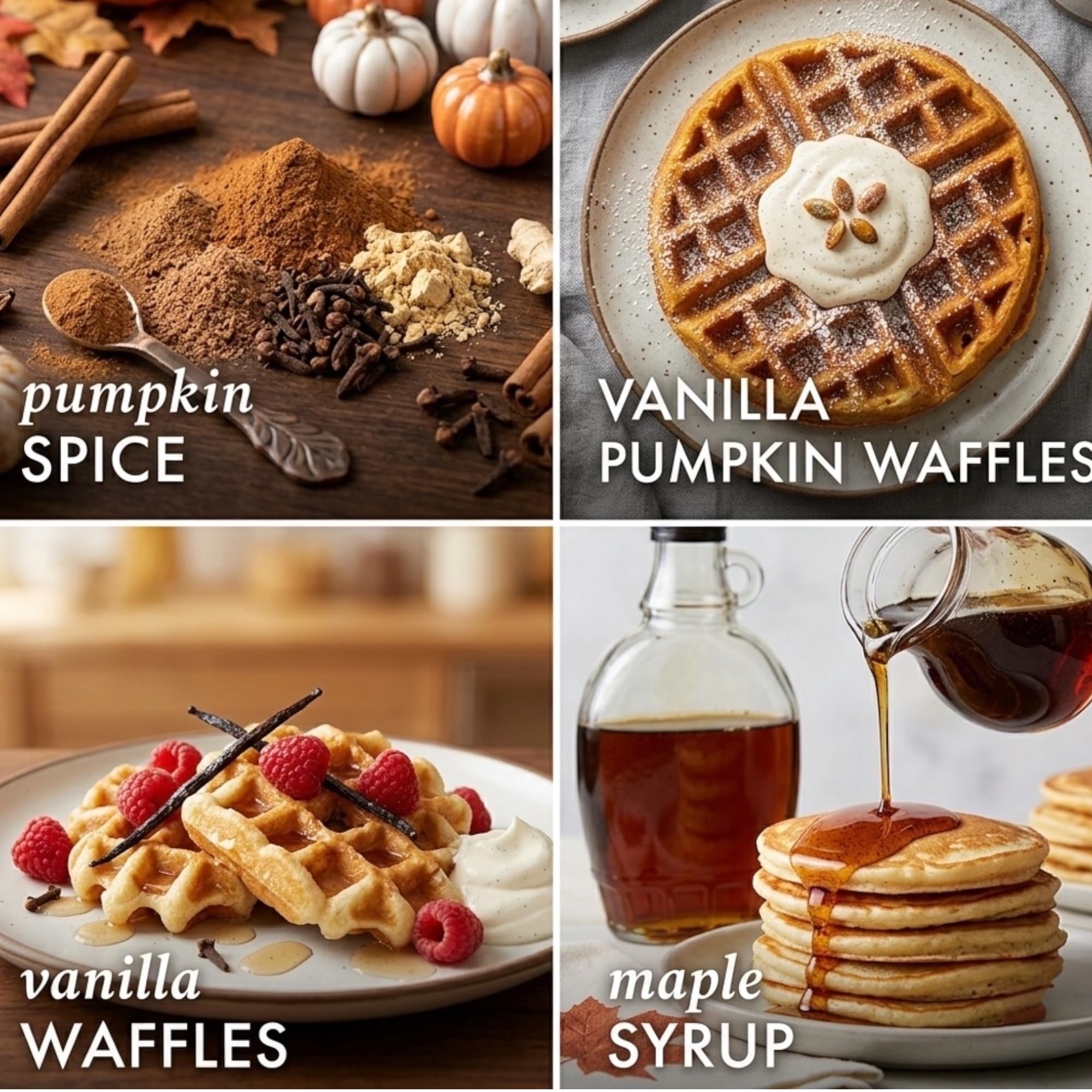Vanilla Pumpkin Waffles Fragrance Oil Plug-In Refills, 0.5 FL OZ / 17 ML, 4 Pack