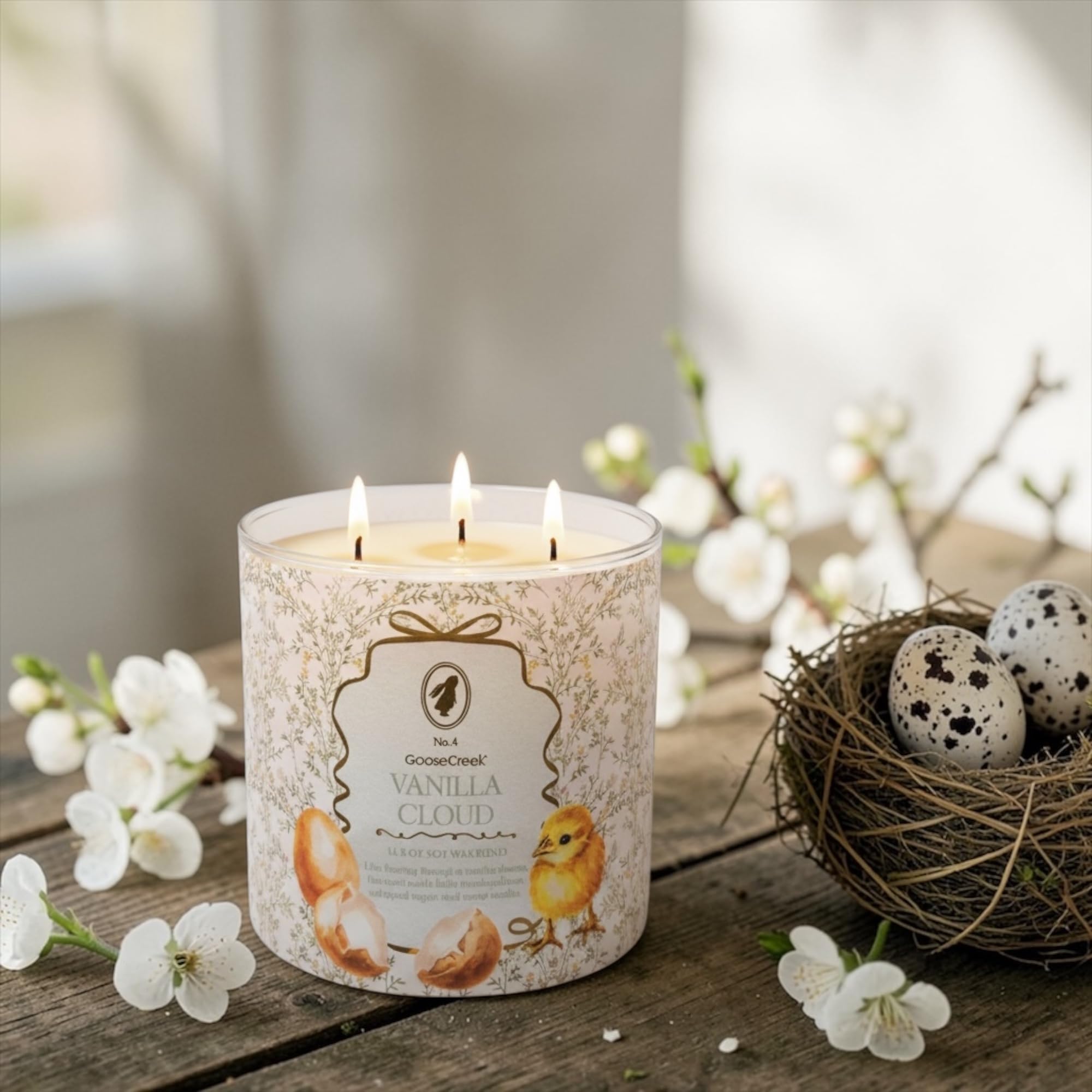 Vanilla Cloud Scented Candle with Artisanal Shortcake Soap Gift, 14.5 oz Soy Wax Blend, Marshmallow and Vanilla Scent