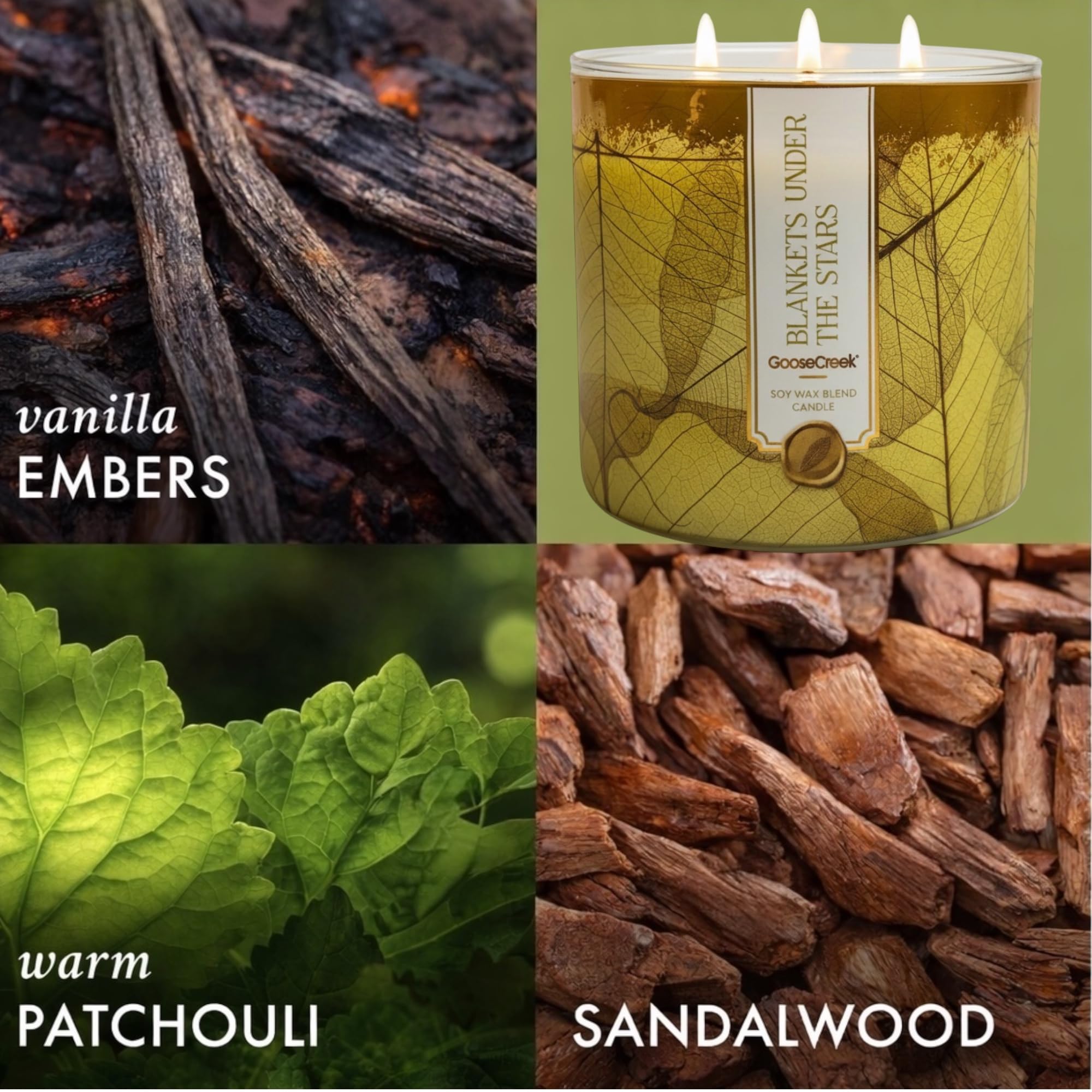 Blankets Under the Stars, Autumn Romance Scents Calm & Cozy Soy Wax Blend Candles, 3-Wick, 14.5 oz