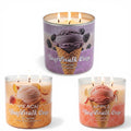 Boardwalk Cone Scented Candle, Soy Wax Blend with Essential Oils, 14.5 oz, Apples, Berry, and Peach Varieties