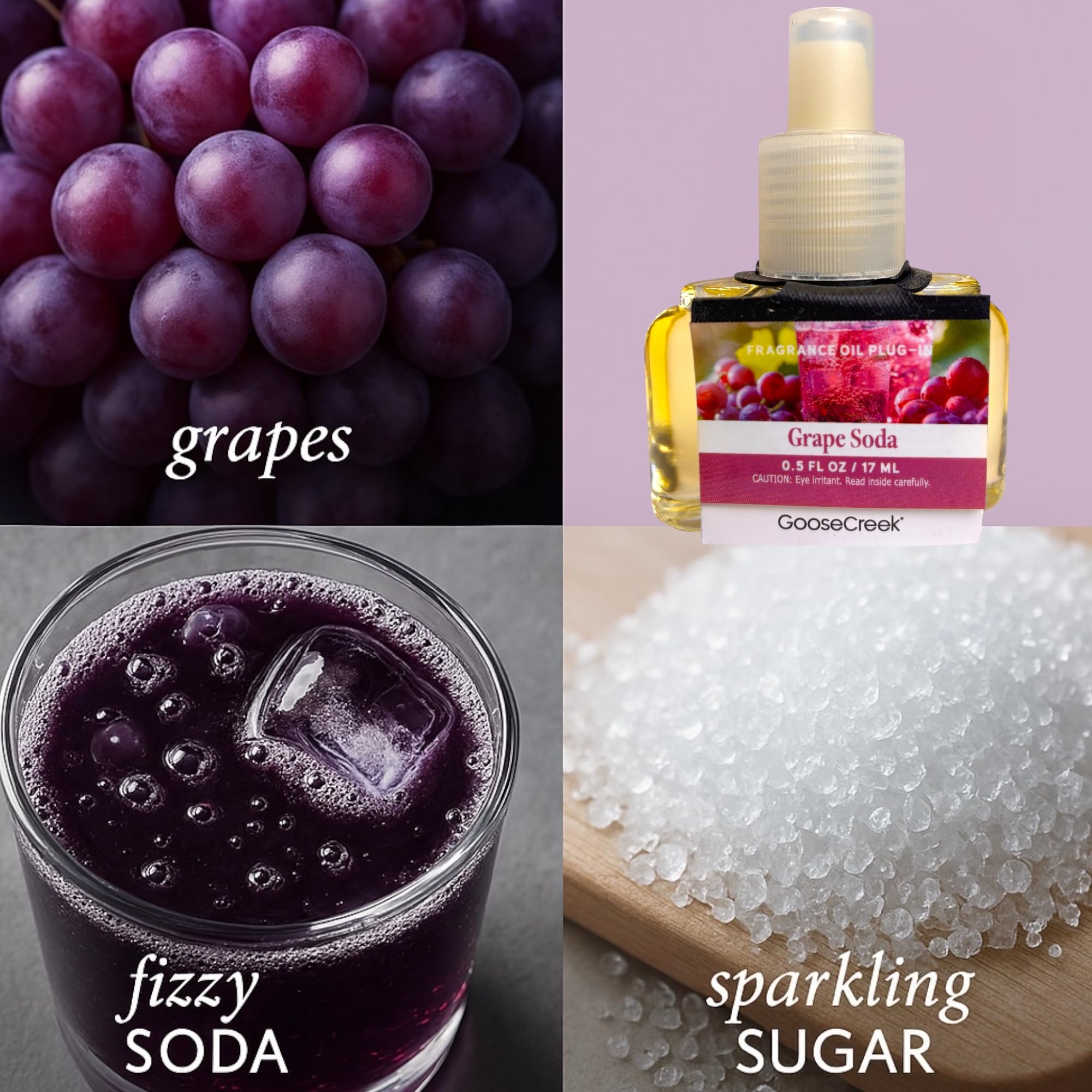 Grapes Fragrance Oil Plug-In Refill, 0.5 FL OZ / 17 ML