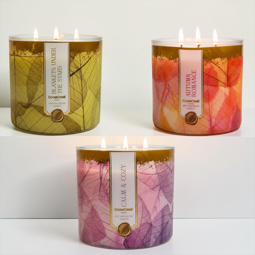 Blankets Under the Stars, Autumn Romance Scents Calm & Cozy Soy Wax Blend Candles, 3-Wick, 14.5 oz